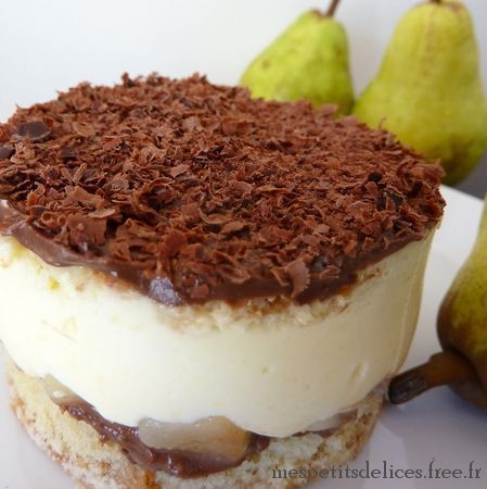 entremets poire