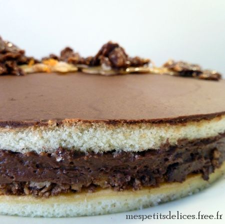 entremets chocolat orange