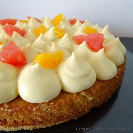 Entremets mangue agrumes