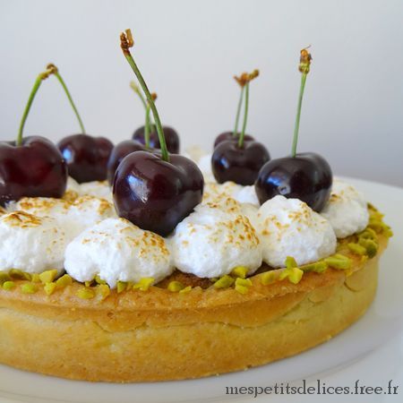 Tarte cerise pistaches
